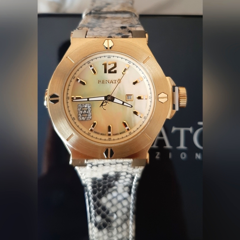 Renatō "Beauty" Collection Automatic Chronograph Womens Watch *NWOT*